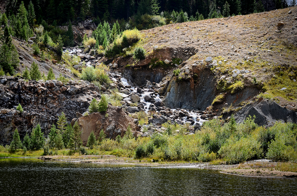 River stream flowing down mountain
