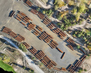 Power Pole Laydown Area